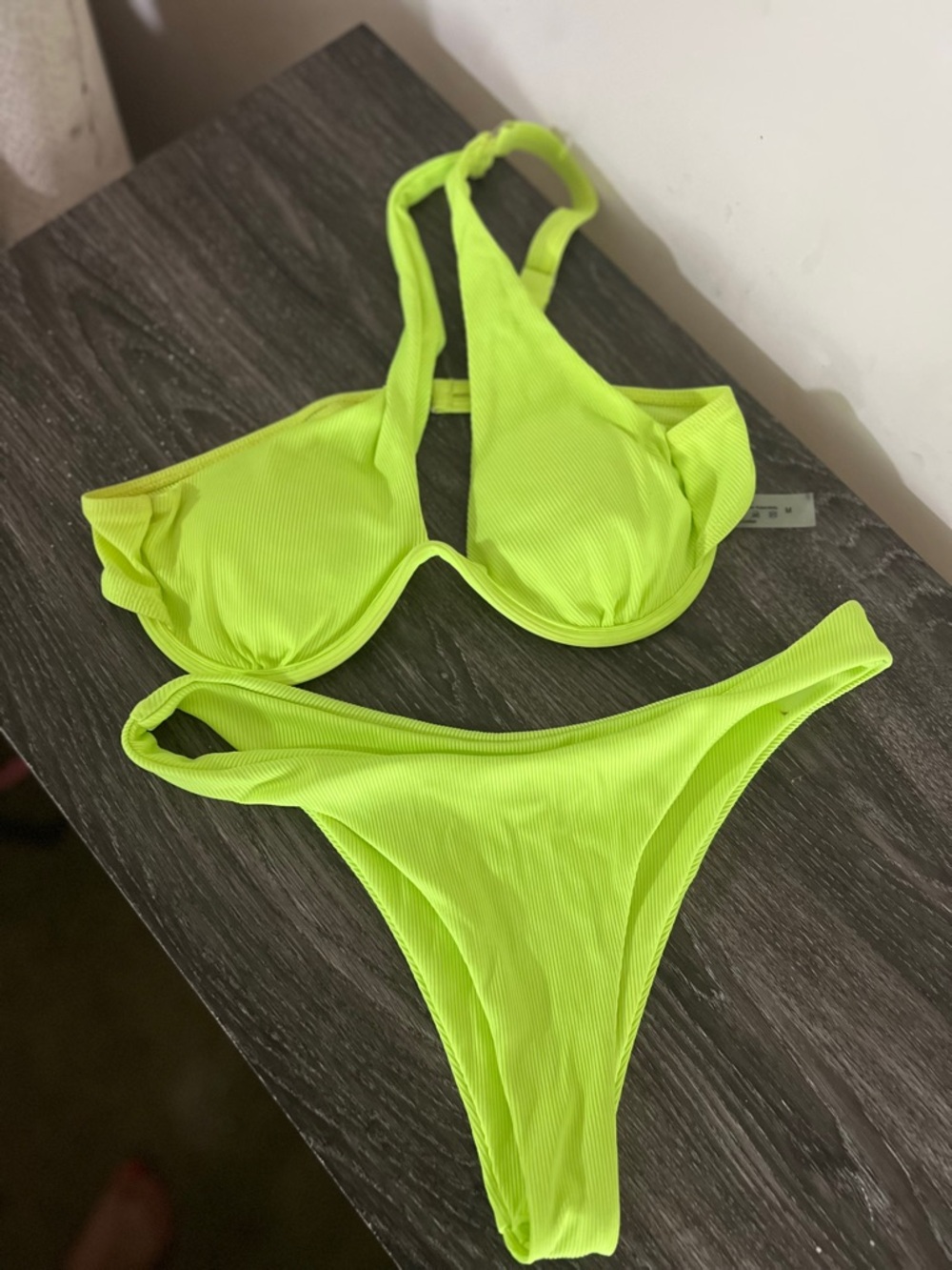 SHEIN One Shoulder Halter Bikini